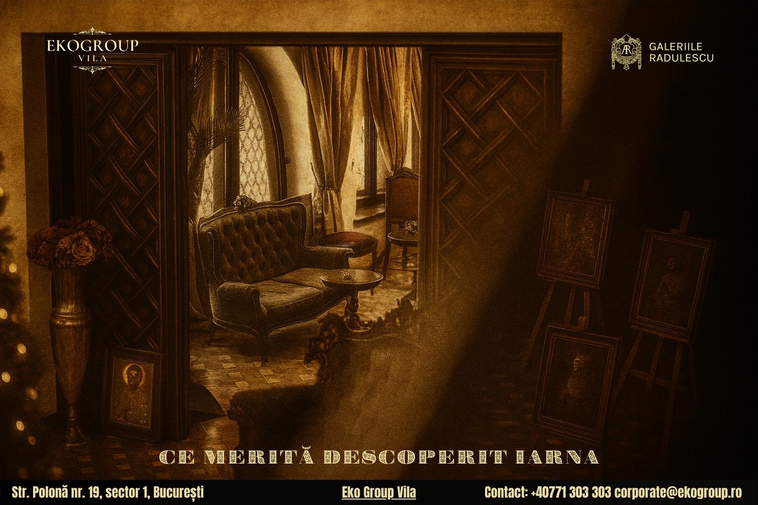 Ce poți vizita în București iarna: O incursiune fermecătoare în Expoziția Crăciunul anilor ’30 la Eko Group Vila 5 Ce poți vizita în București iarna: O incursiune fermecătoare în Expoziția Crăciunul anilor ’30 la Eko Group Vila